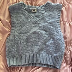 aritzia cropped sweater vest